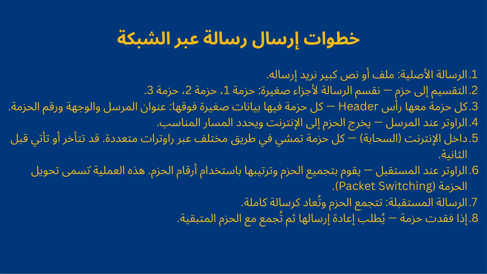 أساسيات الشبكات والبروتوكولات - شريحة Canva رقم 55